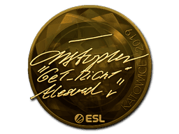 GeT_RiGhT (Gold) CS2 Sticker