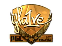gla1ve (Gold) CS2 Sticker