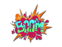 Go Boom (Glitter) CS2 Sticker