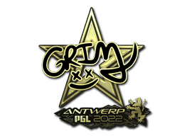Grim (Gold) CS2 Sticker