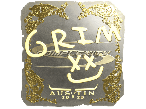 Grim (Gold) CS2 Sticker