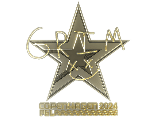 Grim (Gold) CS2 Sticker