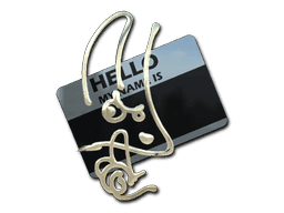 Hello M4A1-S (Gold) CS2 Sticker