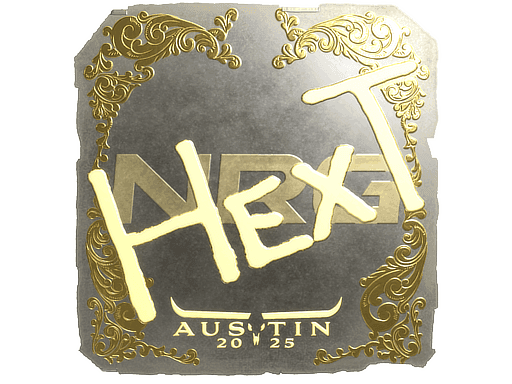 HexT (Gold) CS2 Sticker