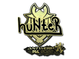 huNter (Gold) CS2 Sticker