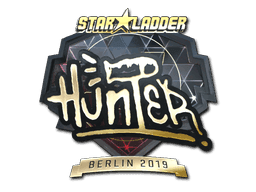 huNter- (Gold) CS2 Sticker