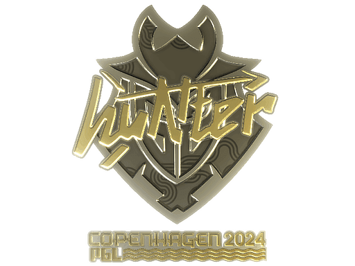 huNter- (Gold) CS2 Sticker