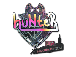 huNter- (Holo) CS2 Sticker