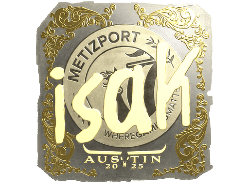 isak (Gold) CS2 Sticker