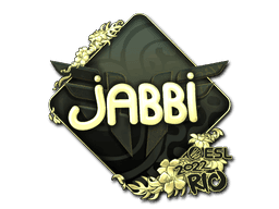 jabbi (Gold) CS2 Sticker