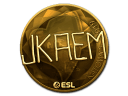 jkaem (Gold) CS2 Sticker