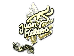 juanflatroo (Gold) CS2 Sticker