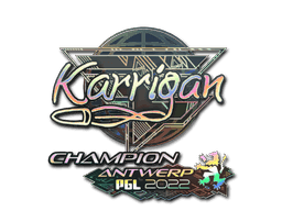 karrigan (Holo, Champion) CS2 Sticker