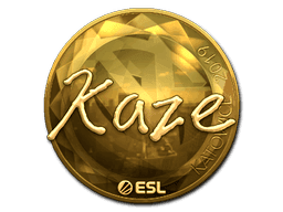 Kaze (Gold) CS2 Sticker