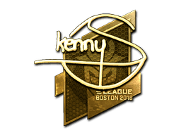 kennyS (Gold) CS2 Sticker