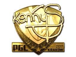 kennyS (Gold) CS2 Sticker