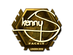 kennyS (Gold) CS2 Sticker