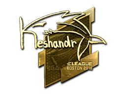 keshandr (Gold) CS2 Sticker