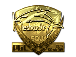keshandr (Gold) CS2 Sticker