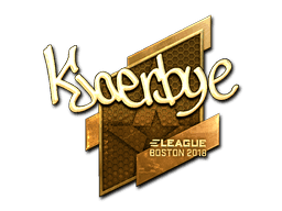 Kjaerbye (Gold) CS2 Sticker