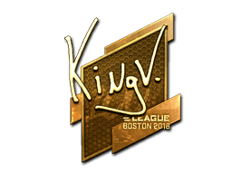 kNgV- (Gold) CS2 Sticker