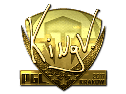 kNgV- (Gold) CS2 Sticker
