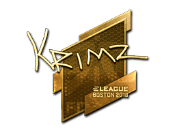 KRIMZ (Gold) CS2 Sticker