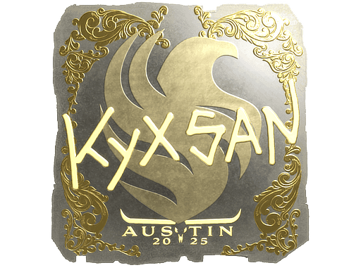 kyxsan (Gold) CS2 Sticker