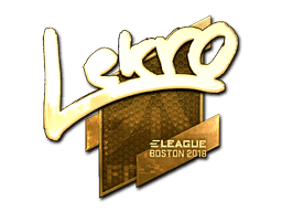 Lekr0 (Gold) CS2 Sticker