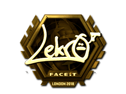 Lekr0 (Gold) CS2 Sticker
