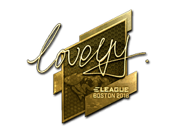 LoveYY (Gold) CS2 Sticker