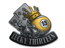 Lucky 13 (Foil) CS2 Sticker