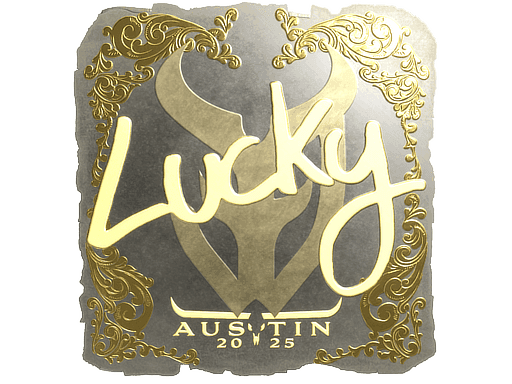 Lucky (Gold) CS2 Sticker
