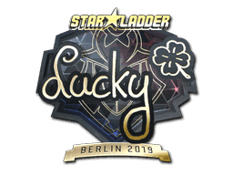Lucky (Gold) CS2 Sticker