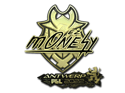 m0NESY (Gold) CS2 Sticker