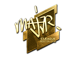 MAJ3R (Gold) CS2 Sticker