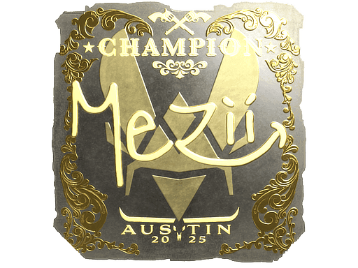 mezii (Gold, Champion) CS2 Sticker