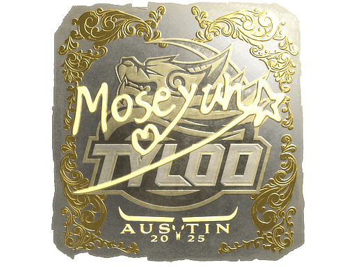 Moseyuh (Gold) CS2 Sticker