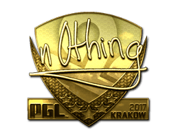 n0thing (Gold) CS2 Sticker
