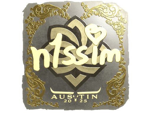 n1ssim (Gold) CS2 Sticker