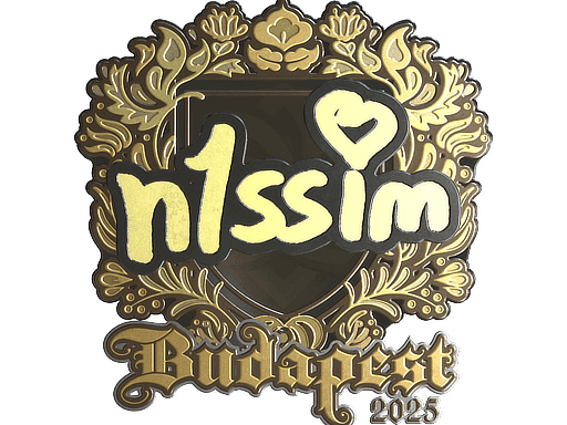 n1ssim (Gold) CS2 Sticker