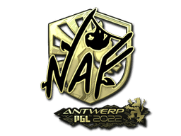 NAF (Gold) CS2 Sticker