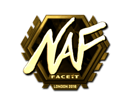 NAF (Gold) CS2 Sticker