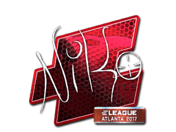 NiKo (Foil) CS2 Sticker