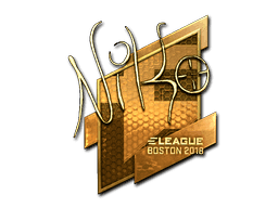 NiKo (Gold) CS2 Sticker