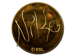 NiKo (Gold) CS2 Sticker