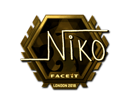 niko (Gold) CS2 Sticker