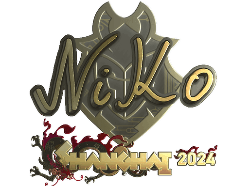NiKo (Gold) CS2 Sticker