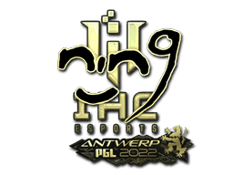 nin9 (Gold) CS2 Sticker