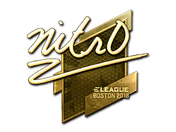 nitr0 (Gold) CS2 Sticker